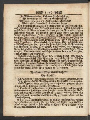 Von denen Regenten und ihren Eigenschafften