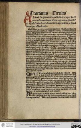 Actio est secundum quam in id quod subijcitur agere dicimur ut secans aliquis dicitur agere in eo quod secat.
