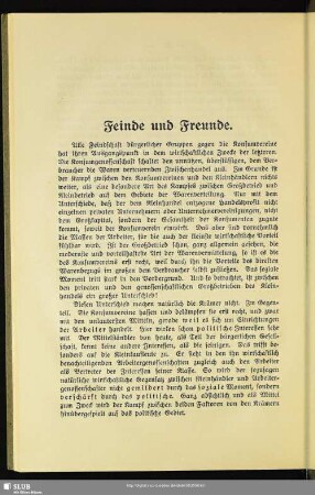 Feinde und Freunde