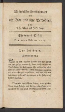 Siebentes Stück