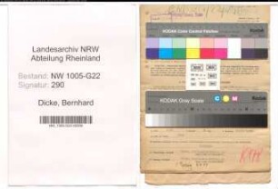 Entnazifizierung Bernhard Dicke , geb. 05.08.1905 (Metzger)