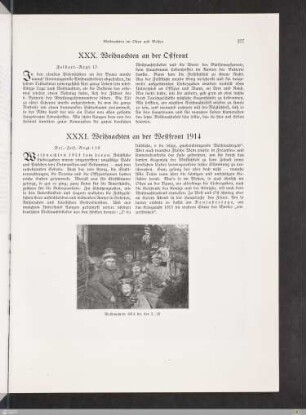 XXXI. Weihnachten an der Westfront 1914