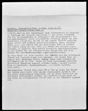 Gebetbuch Kaiser Maximilians I.