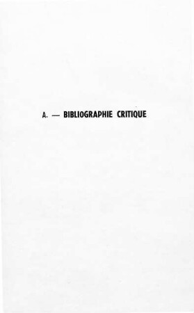 417-434, A. Bibliographie critique