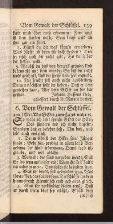 Vom Gewalt der Schlüssel.