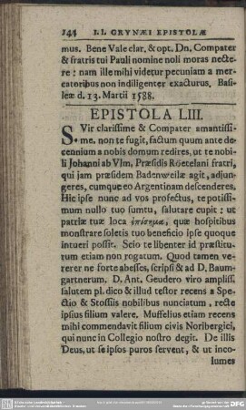 Epistola LIII