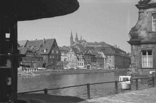 Bamberg: linker Regnitzarm mit Benediktinerabtei Michelsberg