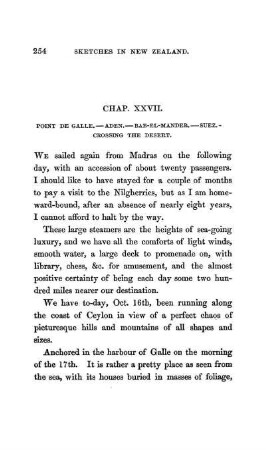 CHAPTER XXVII. - Point de Galle. Aden. Bab-el-Mandeb. Suez. Crossing the Desert