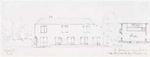 Evangelisches Gemeindehaus, Berlin-Gatow Erweiterung: (Lichtpause von Inv.Nr. 38649): Variante OG 1:100