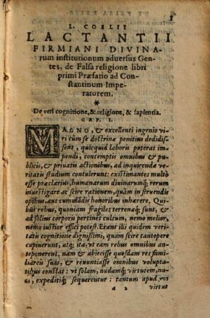L. Coelii Lactantii Firmiani Divinarum institutionum libri VII