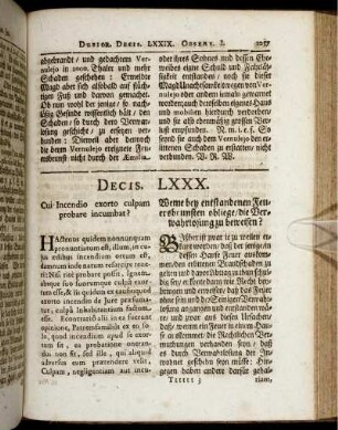 Decis. LXXX. - Decis. LXXXIV.