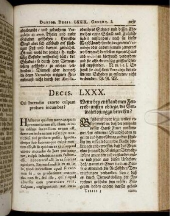 Decis. LXXX. - Decis. LXXXIV.