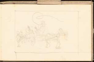 Skizzenbuch 1898-99: Kutschgespann