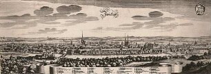Zwickau, Stadtansicht : Zwickau, Stadtansicht. Aus: Merians Topographie von Ostsachsen