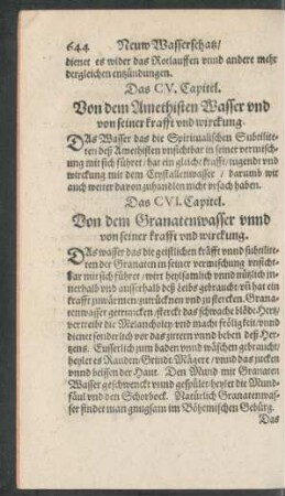 Das CVI. Capitel.