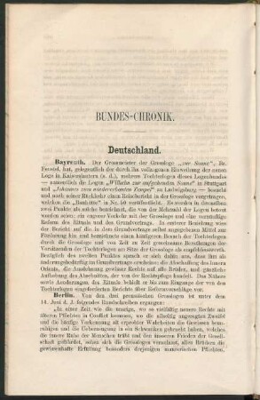 Bundes-Chronik.