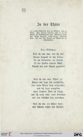 In der Thüre