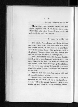 Dessau, den 20. Mai 1908