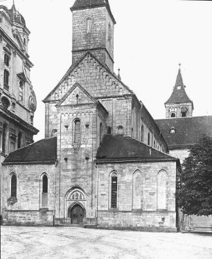 Ellwangen (Jagst), ehem. Stiftskirche St. Veit, Außenansicht, Westfassade