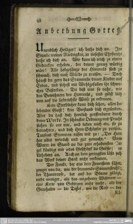 Anbethung Gottes