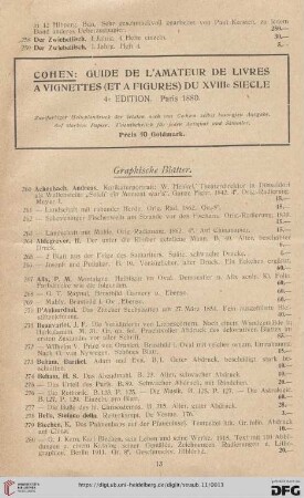 Graphische Blätter (Nr. 260 - 499)