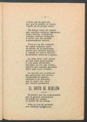 El grito de rebelión