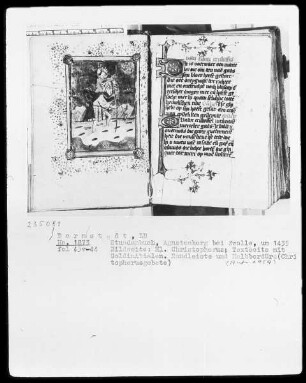 Tagzeiten — Christophorus, Folio 43verso
