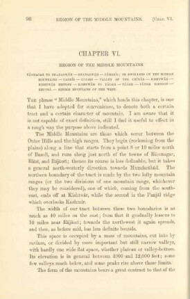 Chapter VI. Region of the middle mountains