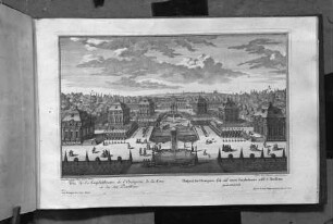 Mainz, Stichwerk zum Schloss Favorite: Ansicht des Schlosses