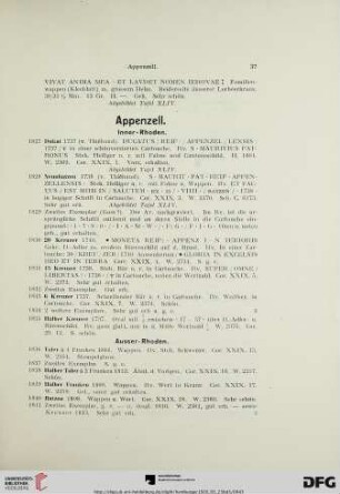Appenzell (Nr. 1827-1841)