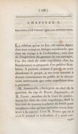 Chapitre V. Relation d'un voyage chez les Boushouanas