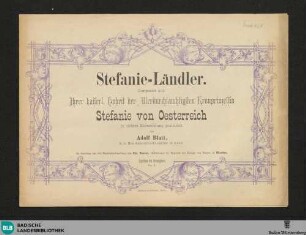 Stefanie-Ländler : op. 15