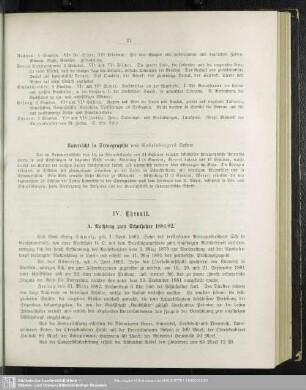 IV. Chronik