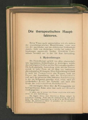 1. Hydrotherapie.