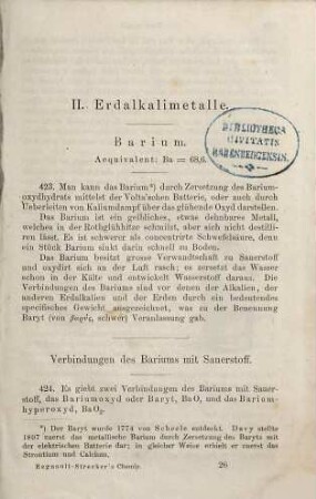 Regnault - Strecker's kurzes Lehrbuch der Chemie, 1,2. Kurzes Lehrbuch der anorganischen Chemie : 181 in den Text eingedr. Holtzschn.