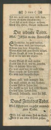 135. Denck-Zettel des Todes