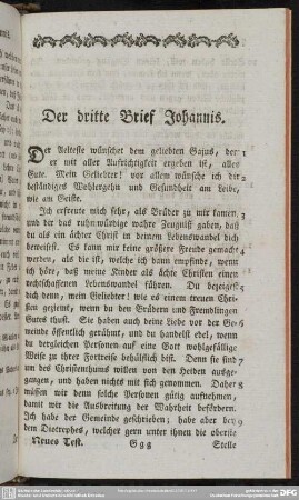 Der dritte Brief Johannis