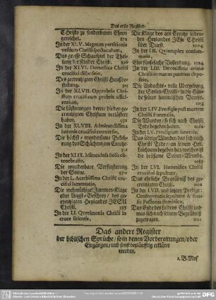 Das andere Register der biblischen Sprüche, so in denen Vorbereitungen, oder Eingängen, und sonst beyläuffig erkläret werden