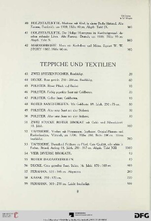Teppiche und Textilien (Nr. 43-66)