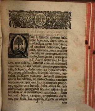 Ordinis Ivridici In Academia Vittembergensi H. T. Decanvs Gebhardvs Christianvs Bastinellervs Sac. Reg. Maiest. Polon. Ac Princ. Elect. Sax. A Consiliis Avlae Codicis Professor Pvbl. ... Lectori Benevolo Salvtem Plvr. Dicit : [P. P. Domin. post Christi Natal. anno MDCCXXXVI.]