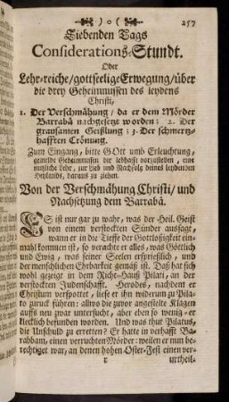 257-264, Considerations-Stundt oder lehr-reiche, gottseelige Erwegung