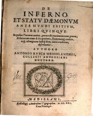 De Inferno et Statu daemonum ante Mundi Exitium Libri 5