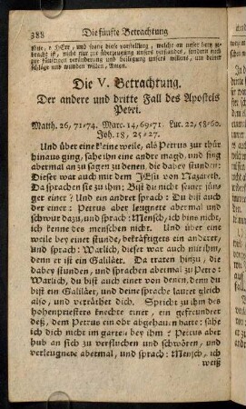 388-413, Die V. Betrachtung.
