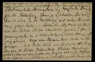 Nr. 5: Postkarte von Ludwig Traube an Edward Schröder, München, 27.10.1899