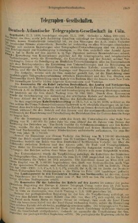 Telegraphen-Gesellschaften