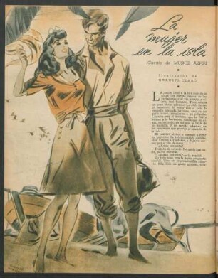 La mujer en la isla : Cuento