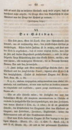 61-69 Der Cölibat