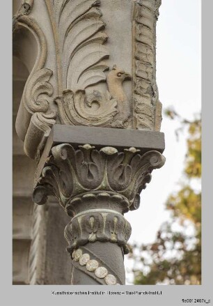 Denkmal für den indischen Prinzen Rajaram Chuttraputti, Maharadscha von Kholapur - Monumento funebre dell'Indiano