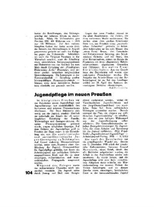 Jugendpflege im neuen Preußen