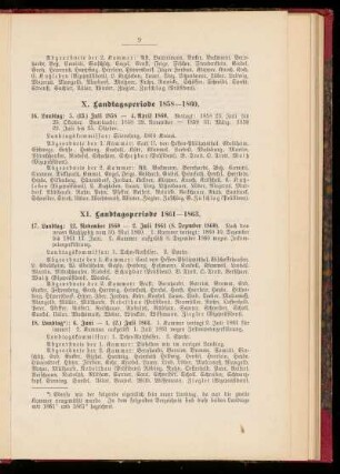 XI. Landtagsperiode 1861-1863.